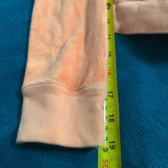 Juicy Couture Coral Terry Pants 30 x 32 Zip Up Hoodie with Crest - Picture 6 of 16